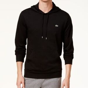 Lacoste Hoodie Jersey Long Sleeve Tee Shirt with Kangaroo Pocket